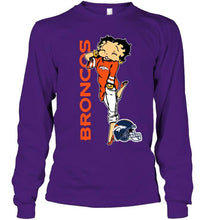 Load image into Gallery viewer, Denver Broncos betty boop fan shirt