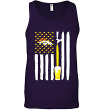 Load image into Gallery viewer, Denver Broncos Beer american flag shirt
