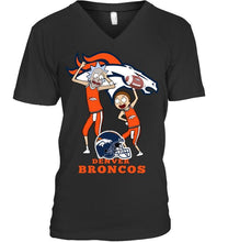 Load image into Gallery viewer, Denver Broncos Rick and morty fan shirt