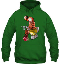 Load image into Gallery viewer, IT Denver Broncos in toilet halloween hoodie