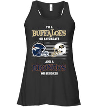 Load image into Gallery viewer, I'm Colorado Buffaloes on Saturdays and Denver Broncos on Sundays shirt