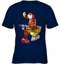 Load image into Gallery viewer, IT Denver Broncos in toilet halloween hoodie