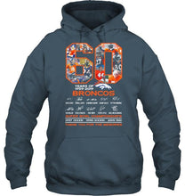 Load image into Gallery viewer, 60 years of denver broncos signed shirt