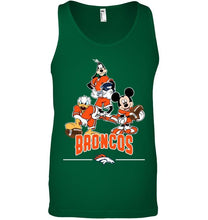 Load image into Gallery viewer, Denver Broncos mickey donald goofy fan shirt