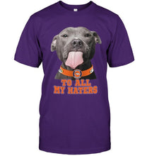 Load image into Gallery viewer, Denver Broncos to all my haters pitbull shirt