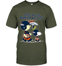 Load image into Gallery viewer, Here we go Denver Broncos snoopy shirt