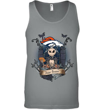Load image into Gallery viewer, Denver Broncos Jack Skellington shirt