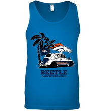 Load image into Gallery viewer, Beetle Denver Broncos on beach shirt