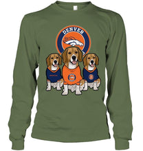 Load image into Gallery viewer, Denver Broncos Beagles fan shirt