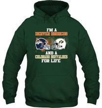 Load image into Gallery viewer, i'm a Denver Bronco and a Colorado Buffaloe for life shirt