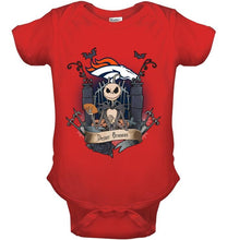 Load image into Gallery viewer, Denver Broncos Jack Skellington shirt