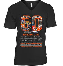 Load image into Gallery viewer, 60 years of denver broncos signed shirt