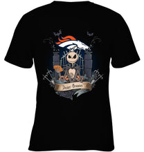 Load image into Gallery viewer, Denver Broncos Jack Skellington shirt
