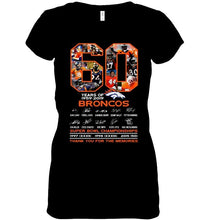 Load image into Gallery viewer, 60 years of denver broncos signed shirt