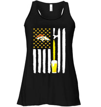 Load image into Gallery viewer, Denver Broncos Beer american flag shirt