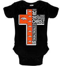 Load image into Gallery viewer, Can do all things through christ strengthens me Denver Broncos shirt