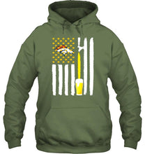 Load image into Gallery viewer, Denver Broncos Beer american flag shirt