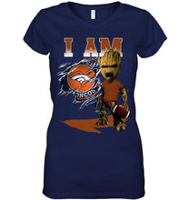 Load image into Gallery viewer, I am Denver Broncos groot shirt