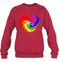 Load image into Gallery viewer, Denver Broncos lgbt tornado heart shirt