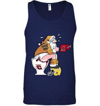 Load image into Gallery viewer, Santa Western Michigan Broncos in bathroom shirt