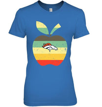 Load image into Gallery viewer, Denver Broncos teacher apple retro shirt