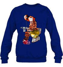 Load image into Gallery viewer, IT Denver Broncos in toilet halloween hoodie