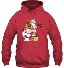 Load image into Gallery viewer, Santa Western Michigan Broncos in bathroom shirt