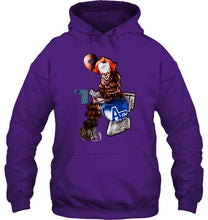 Load image into Gallery viewer, IT Boise State Broncos in toilet halloween hoodie