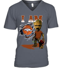Load image into Gallery viewer, I am Denver Broncos groot shirt