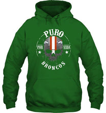 Load image into Gallery viewer, Puro Denver Broncos por vida fan shirt