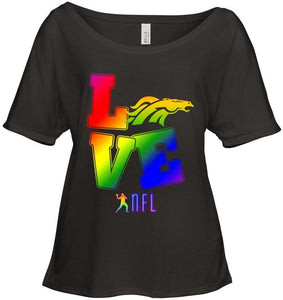 Love Denver Broncos lgbt NFL shirt