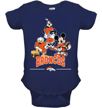 Load image into Gallery viewer, Denver Broncos mickey donald goofy fan shirt
