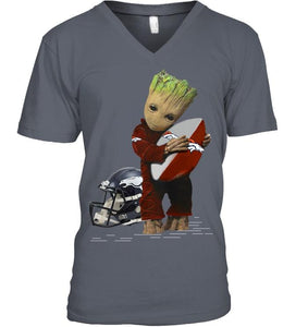 Groot loves Denver Broncos fan hoodie