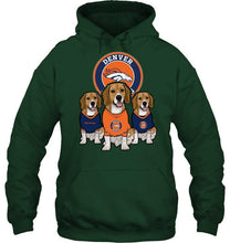 Load image into Gallery viewer, Denver Broncos Beagles fan shirt
