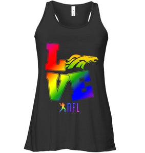 Love Denver Broncos lgbt NFL shirt