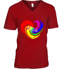 Load image into Gallery viewer, Denver Broncos lgbt tornado heart shirt
