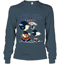 Load image into Gallery viewer, Here we go Denver Broncos snoopy shirt
