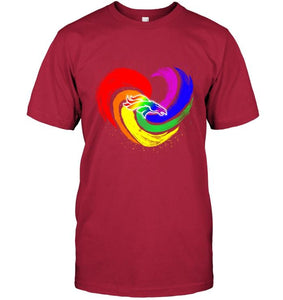 Denver Broncos lgbt tornado heart shirt
