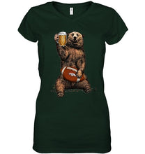 Load image into Gallery viewer, Denver Broncos Beer drinking bear shirt
