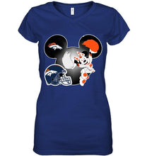 Load image into Gallery viewer, Denver Broncos Minnie cheerleader shirt
