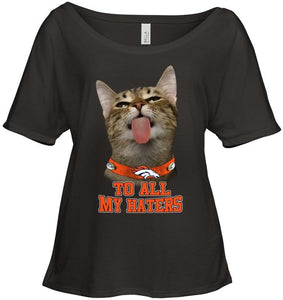 Denver Broncos cat to all my haters shirt