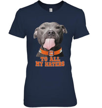 Load image into Gallery viewer, Denver Broncos to all my haters pitbull shirt
