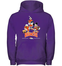 Load image into Gallery viewer, Denver Broncos mickey donald goofy fan shirt

