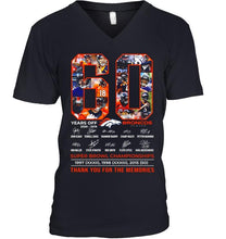 Load image into Gallery viewer, 60 years of Denver Broncos thank you for the memories shirt
