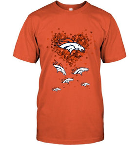 Denver Broncos tiny hearts shape shirt