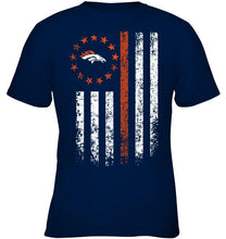 Load image into Gallery viewer, Denver Broncos american flag star shirt
