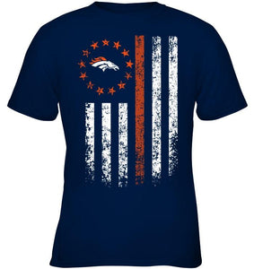 Denver Broncos american flag star shirt