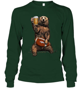 Denver Broncos Beer drinking bear shirt