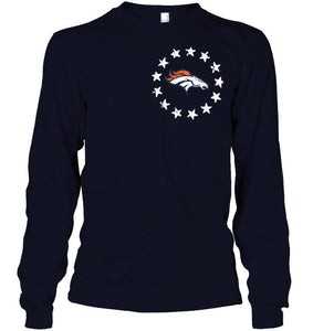 Denver Broncos american star flag shirt