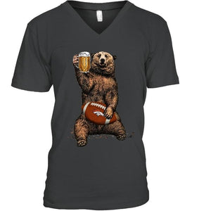 Denver Broncos Beer drinking bear shirt